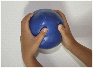 Hand mit Ball